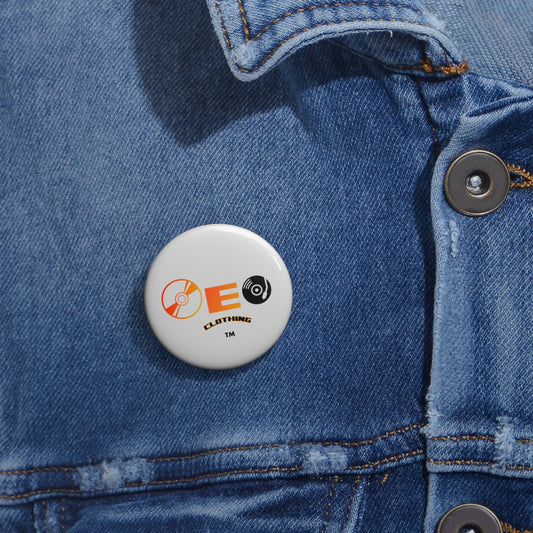Custom Pin Buttons (One East Records Clothing Logo)